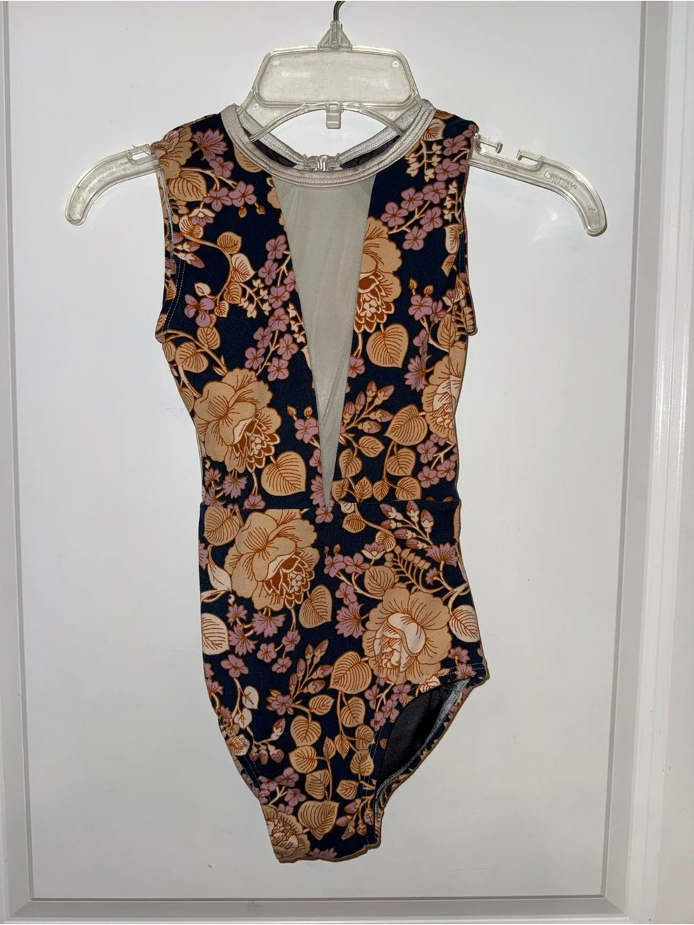 Floral Dance Leotard Girls Size Medium